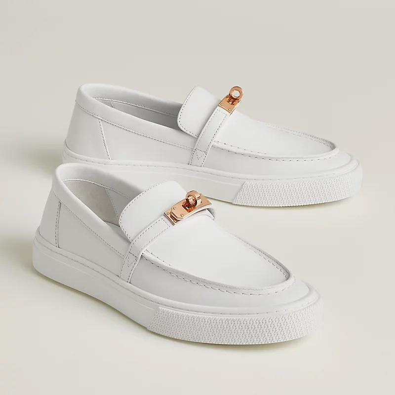 Giày Hermes Game Slip-On Sneaker Nữ Trắng